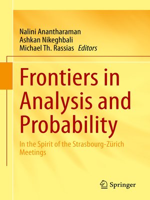 cover image of Frontiers in Analysis and Probability